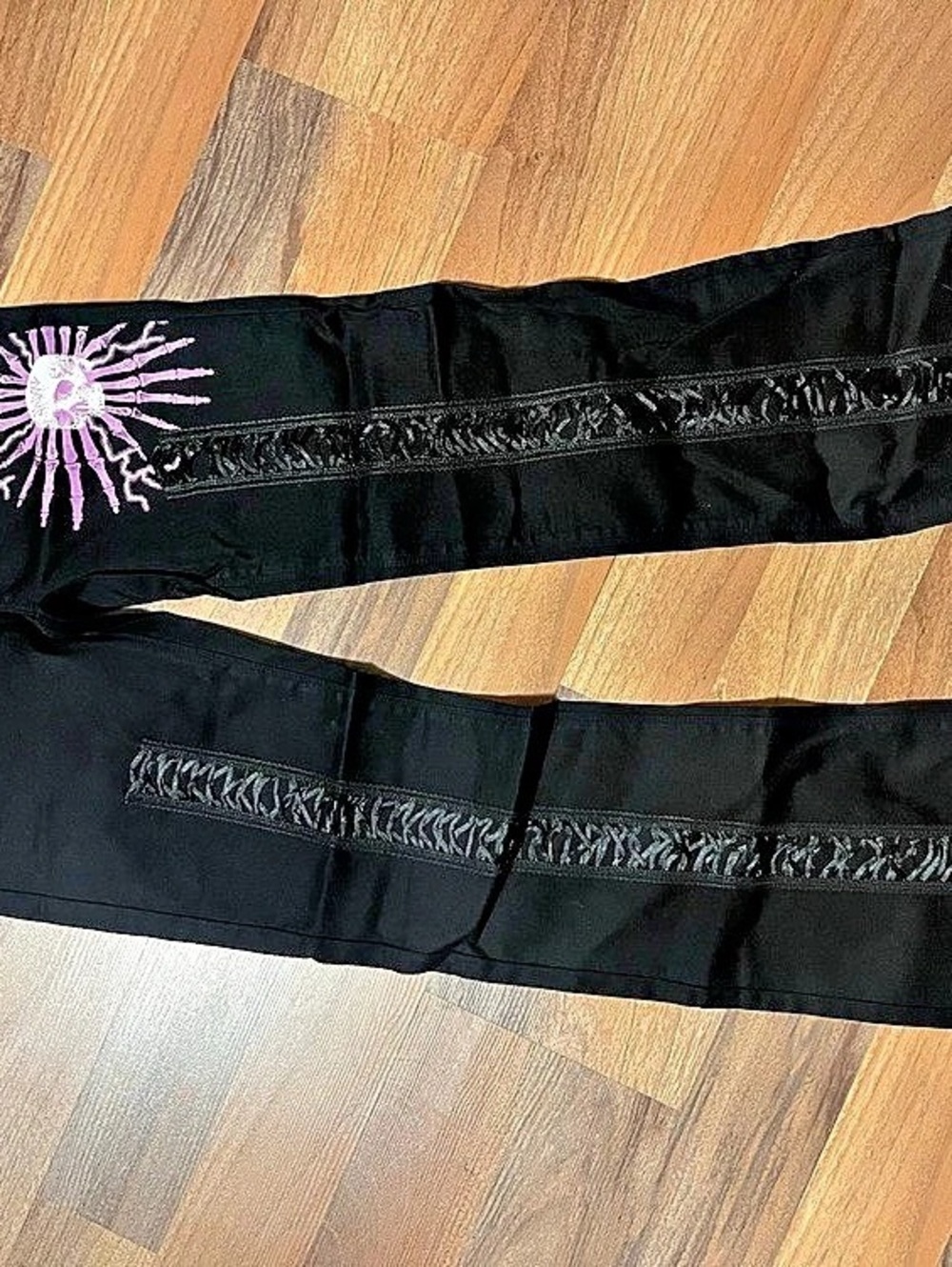 Affliction Black Embellished Cargo Pants Size 0
